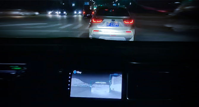 Caméra infrarouge de vision nocturne automobile